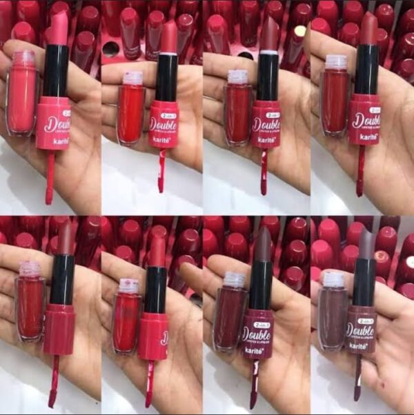 2 in1 double-headed moisturizing waterproof lipstick pen semi-matte moisturizing lipgloss - Image 2