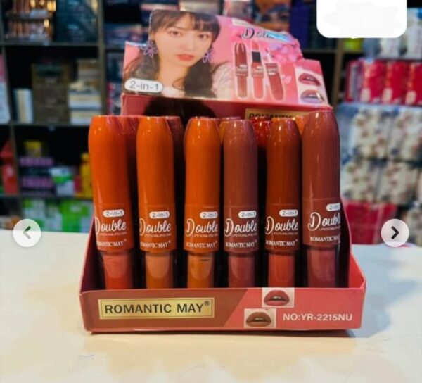 2 in1 double-headed moisturizing waterproof lipstick pen semi-matte moisturizing lipgloss - Image 6