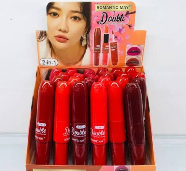 2 in1 double-headed moisturizing waterproof lipstick pen semi-matte moisturizing lipgloss - Image 8