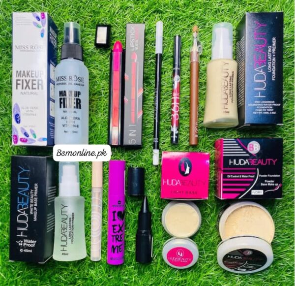 12 in 1 makeup deal make-up fixer +5 in 1 lipstick +  eyeliner and many more for girls - Image 6