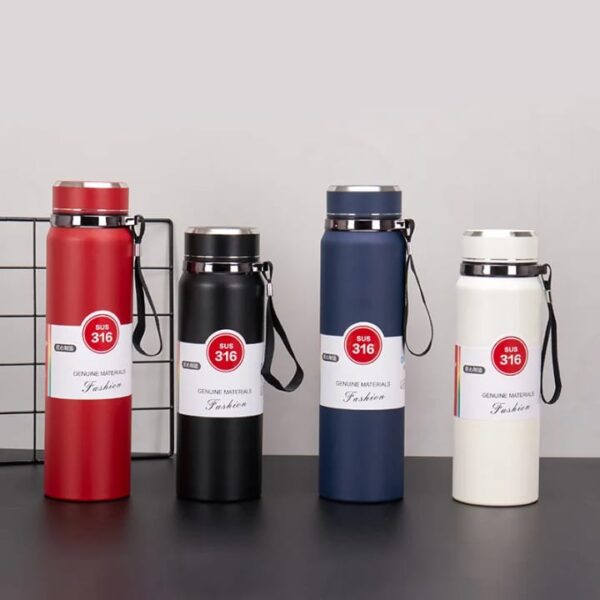 vacuum flask thermos bottle stainless steel double wall tumbler sports coffee mug  leakproof insulated drinkware 800ml (random color) - Image 2
