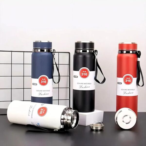 vacuum flask thermos bottle stainless steel double wall tumbler sports coffee mug  leakproof insulated drinkware 800ml (random color) - Image 5