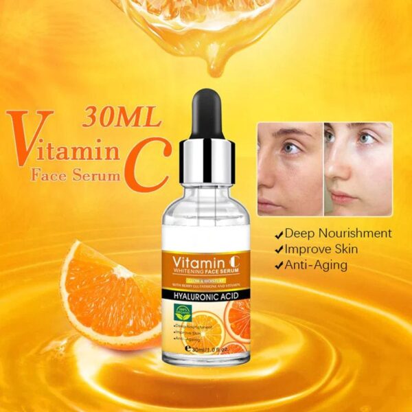 disaar vitamin c hyaluronic acid whitening anti aging face 30ml - Image 5