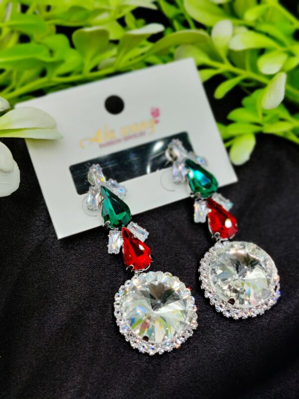 imported radiant crystal elegance statement earrings | earrings for girls & women  | artificial earrings