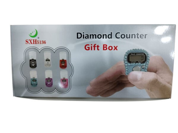 pack of 5 mini finger ring fancy counter tasbeeh  5digit portable digital  lcd display talley counter ziker tasbeeh digital counter tasbeeh (random color) - Image 2