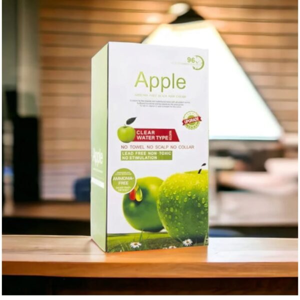 apple ammonia-free black hair cream, organic black hair dye- natural black hair color cream 500ml - Image 3