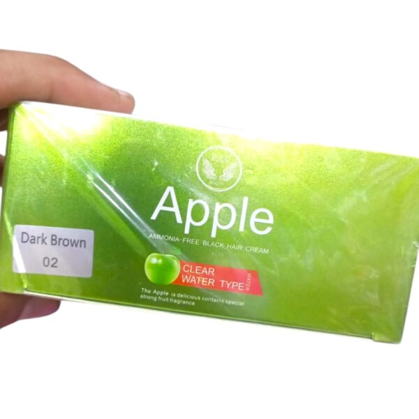 apple ammonia-free black hair cream, organic black hair dye- natural black hair color cream 500ml - Image 7