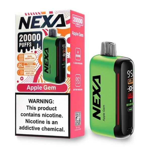 nexa n20000 disposable pod – 20,000 puffs | rechargeable | turbo mode | dual mesh coil | display pod - Image 12