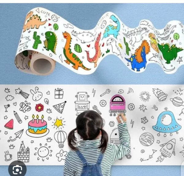 children's drawing roll, coloring paper roll for kids, drawing paper roll, diy art drawing art paper coloring book paper, drawing art sketch painting - Image 7