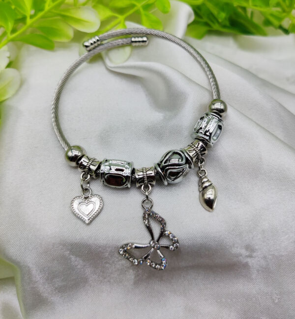 1 piece imported stunning pandora butterfly charm bracelet | best quality bracelet for girls & women | girls & women jewellery - Image 3