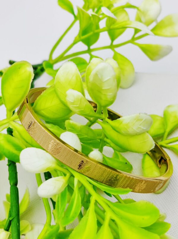 cartier-inspired adjustable and imported gold bangle bracelet | best quality bracelet for girls & women | artificial bracelet - Image 3