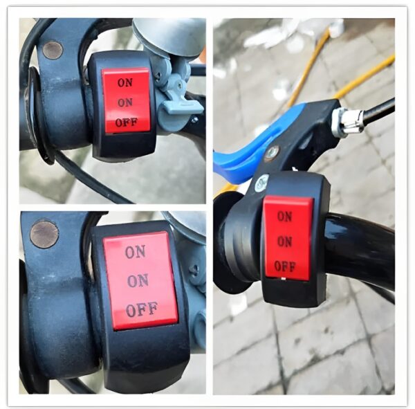 on/off handlebar switch for motorcycle universal switch for bike, extra external on off button - Image 6