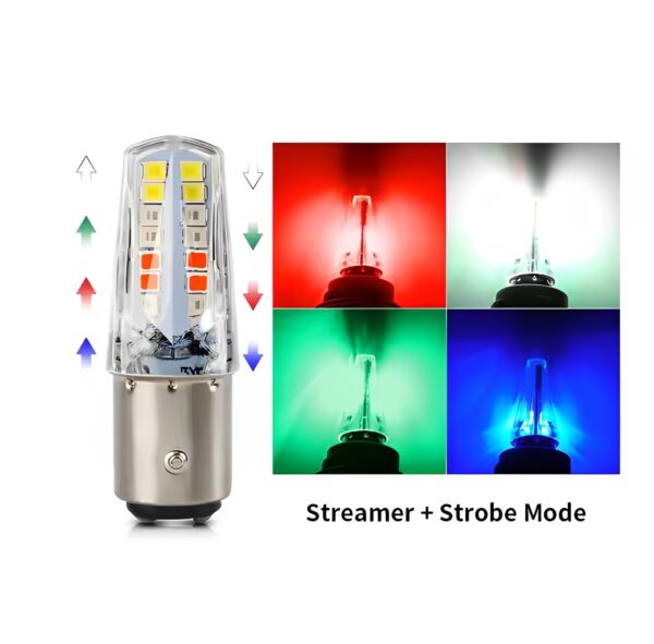 led backlight bulb 6 functions, 4 colors - perfect for bikes, cd 70, cg125, cars, and jeeps - Image 3