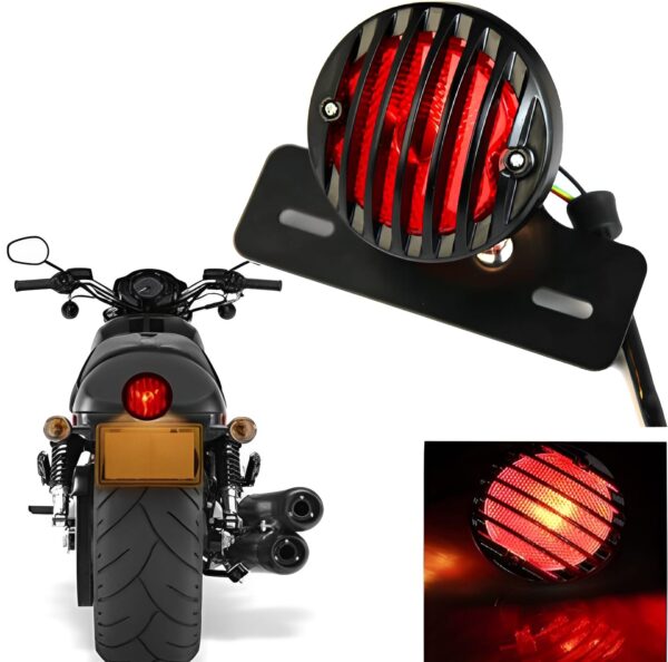 pack of 3 cafe racer kit item's headlight & backlight, 4 pieces indicator's for 70 and 125cc bikes - Image 2