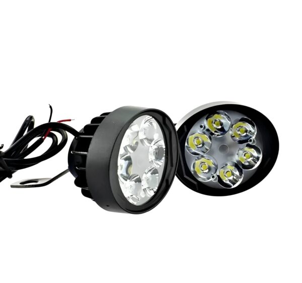 2 led plus button led headlight & button assist lamp for motorcycle motorbike bike universal cd70 cg 125 & all - Image 2