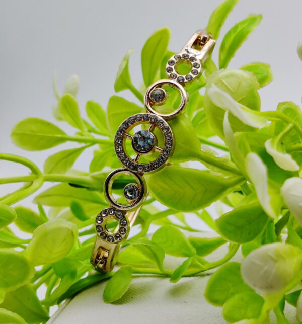 radiant adjustable circle crystal bracelet - imported elegance | best quality artificial bracelet for girls & women | for every occasion