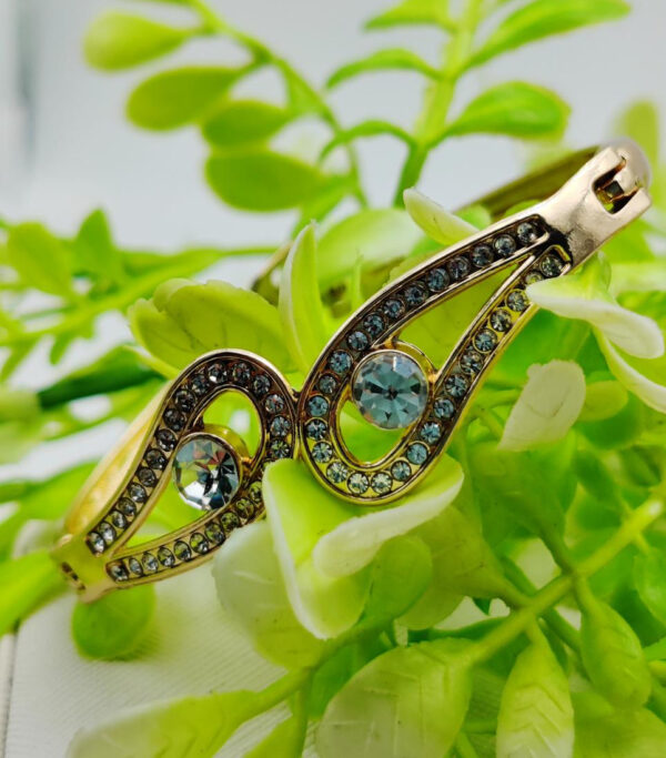 imported adjustable infinity charm bracelet with crystal accents | best quality artificial bracelet for girls & women | imported glamour for every occasion - Image 3