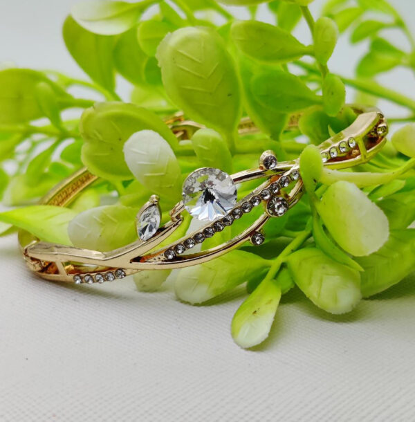 elegant adjustable imported crystal vine bracelet – a dazzling masterpiece | best quality artificial bracelet for girls & women | imported glamour for every occasion - Image 2