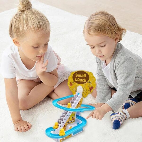 smart duck ladder climbing race set | duck climb stairs toy race track slide - Image 4
