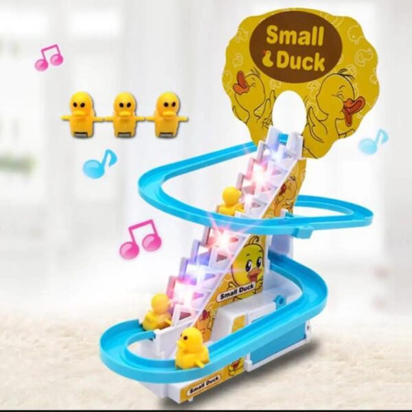 smart duck ladder climbing race set | duck climb stairs toy race track slide - Image 6