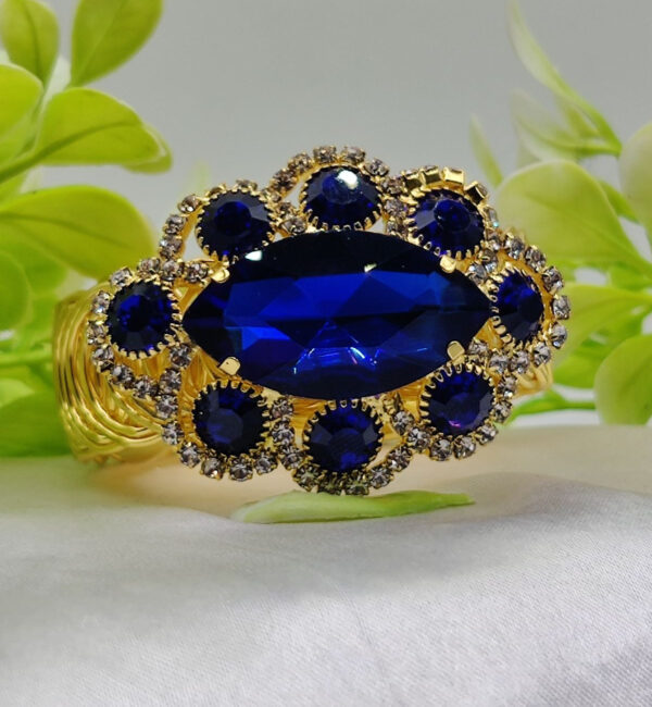 imported exquisite oval crystal adjustable bracelet - imported luxury jewelry | adjustable bracelet – best quality artificial bracelet for girls & women | bracelet for every occasion - Image 4