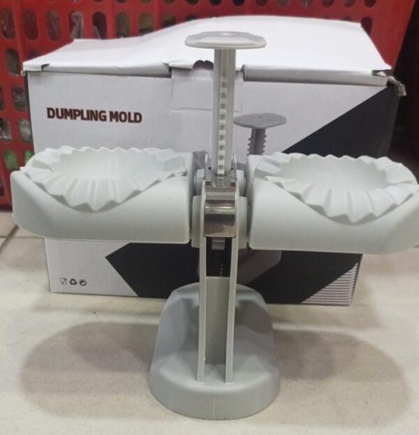dumpling and samosa maker double header, automatic and quick in operation, suitable for samosa with box packing - Image 2