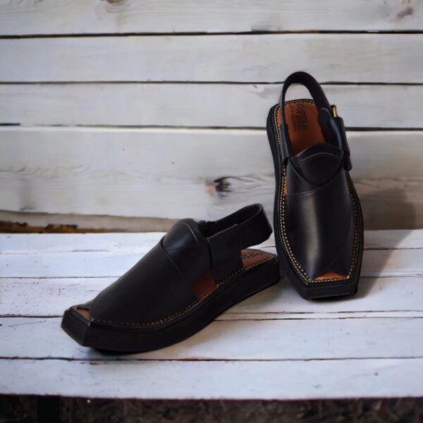 capptan sandal  black  / capptan  leather shoes kheri sandal for men (without box) - Image 5