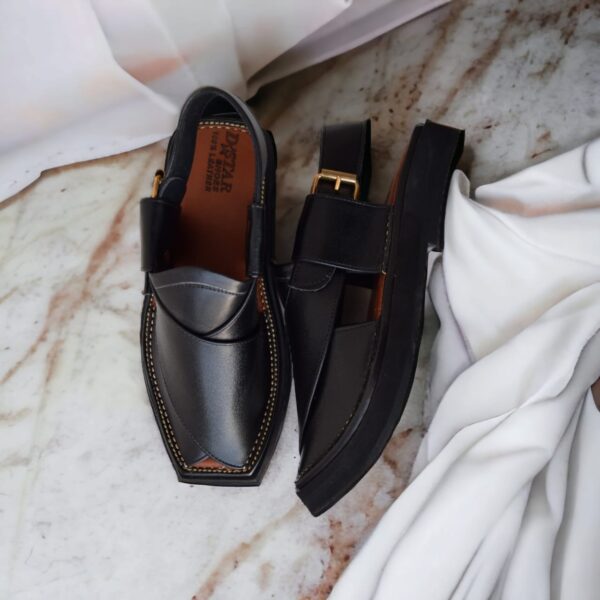 capptan sandal  black  / capptan  leather shoes kheri sandal for men (without box)