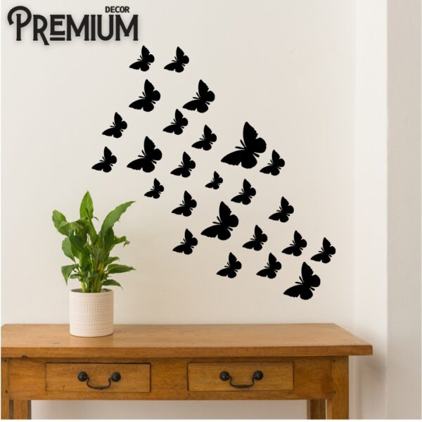 3d wooden butterfly buy one (pack of 30) get one free ( pack off 30 ) wooden wall decoration items for home, bedrooms inspire kids and look decent - Image 5