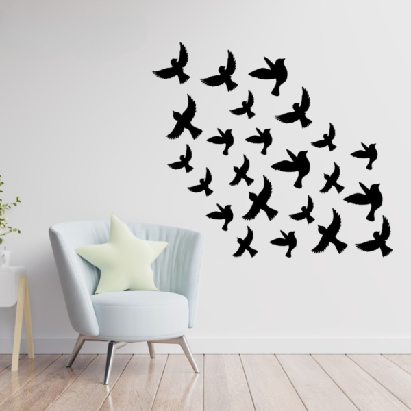 buy one ( pack off 30 ) get one ( pack off 30 ) free 3d wooden sparrow  buy one get one free | wooden wall decoration items for home, bedrooms inspire kids and look decent - Image 3