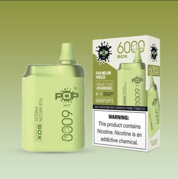 pop hit disposable vape pod - 6000 puffs, 5% nicotine, 16ml liquid capacity | best quality pod, vape, e-cigarette | without display - Image 5