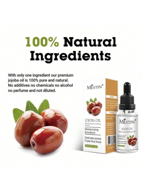 mestin jojoba oil 30ml - moisturizing, smoothing, pore refining & wrinkle reduction - Image 4