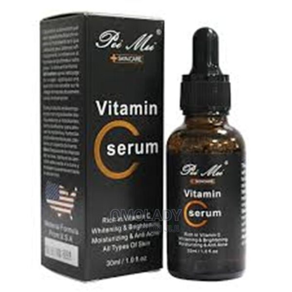 pei mei one of the best vitamin c serum rich in vitamin c, whitening & brightening, moisturizing & anti-acne all types of skin 30ml | vc facial serum glow serum removes dark spot - Image 2