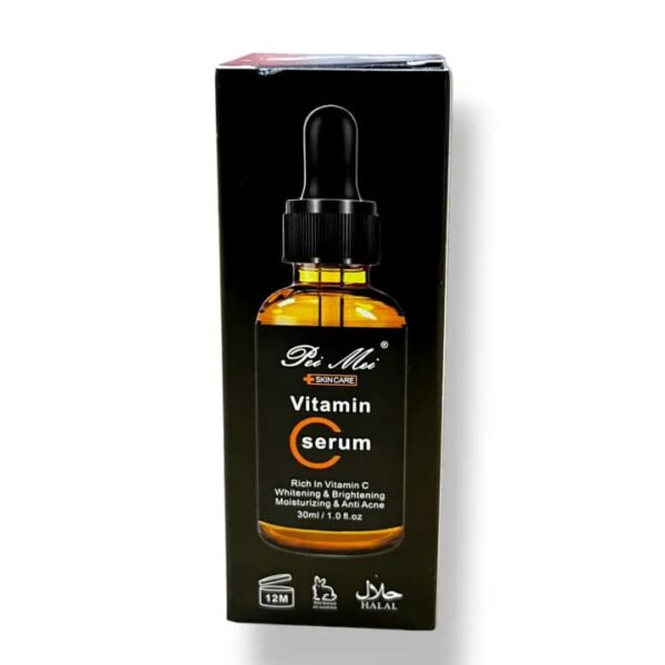 pei mei one of the best vitamin c serum rich in vitamin c, whitening & brightening, moisturizing & anti-acne all types of skin 30ml | vc facial serum glow serum removes dark spot - Image 4