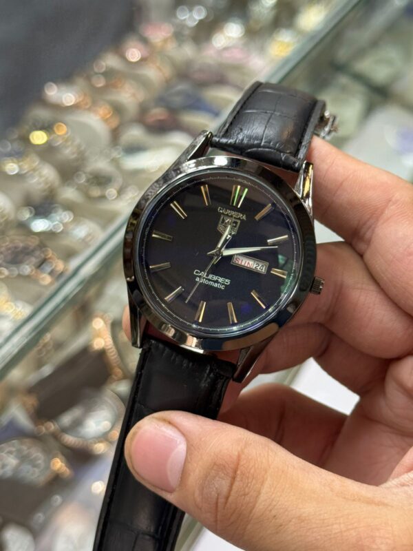 carrera calibre 5 - luxury swiss watch with leather strap mens watch wrist watch | best quality men watch | best quality analog watch for men - Image 3