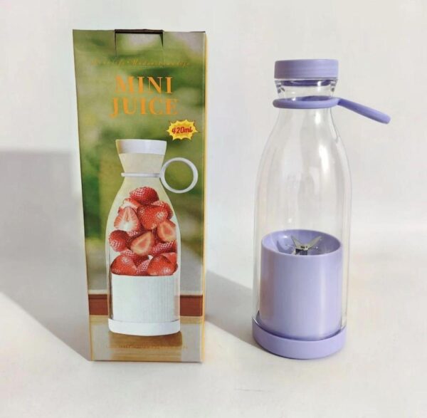 mini portable blender electric fruit juicer mixers 380 ml (random color) - Image 6