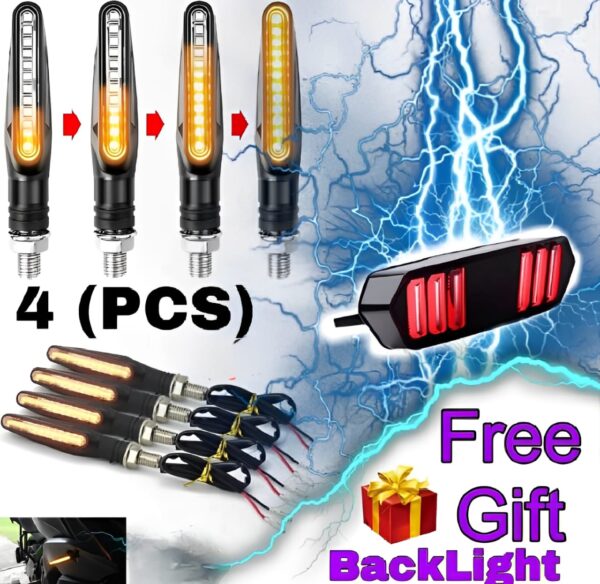 set of 4 fancy indicators for all bikes + free backlight | compatible with cd 70, 125