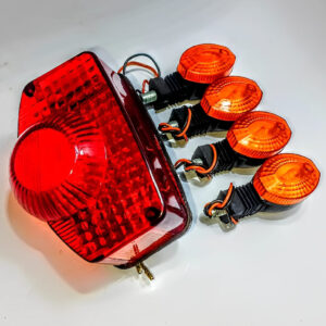 mini motorcycle indicator with backlight – suitable for 70cc/125cc bikes, compact design, fancy packaging.
