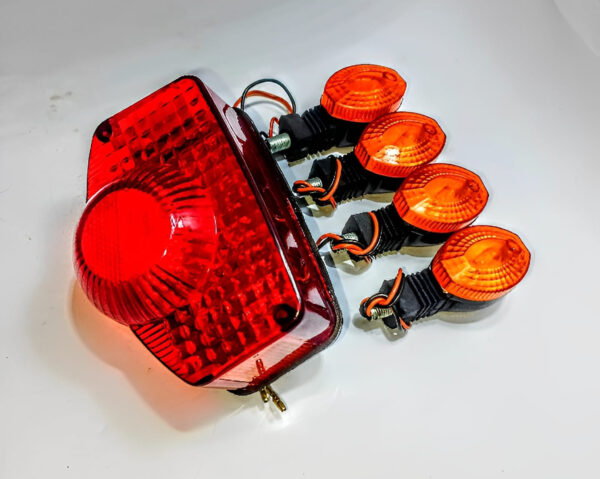 mini motorcycle indicator with backlight – suitable for 70cc/125cc bikes, compact design, fancy packaging.
