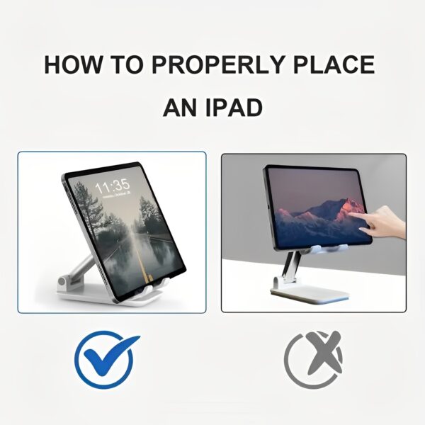 foldable & adjustable mobile phone and tablet stand | flexible desktop mount & lazy bracket support for all devices (random color) - Image 11