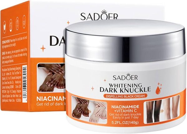 sadoer 7days vitamin c whitening dark knuckle black knee cream niacinamide vitamin c dark spot corrector remover 140g