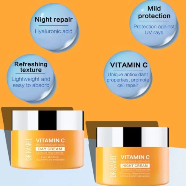 dr.rashel vitamin c brightening & anti-aging night cream 50g - Image 2