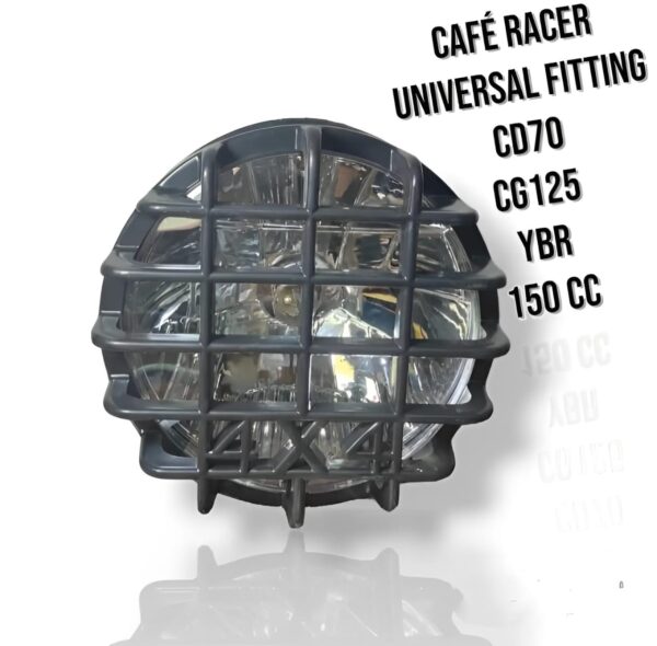 cafe racer headlight for 70cc and 125cc bikes simple to set up headlight for bikes - Image 4