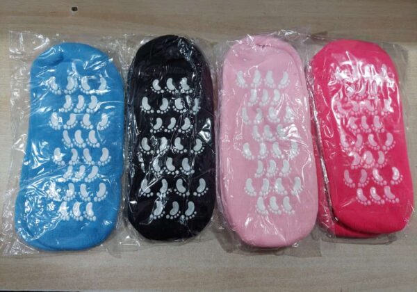 spa gel socks, ultra soft silicone full foot/heel protection socks - Image 3