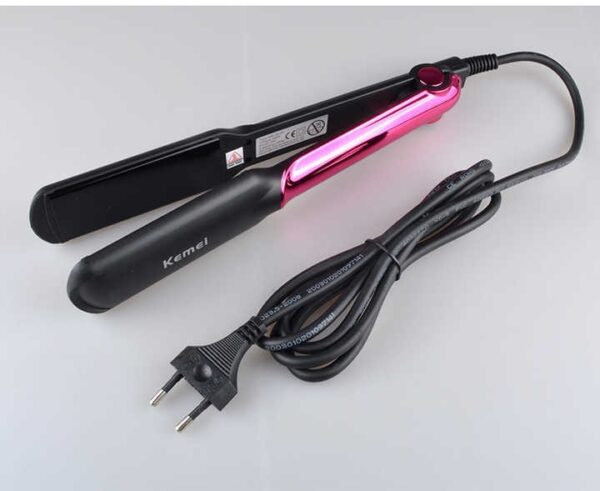kemei km - 2113 tourmaline ceramic coating styling tools fast heating flat iron professional electric hair straightener | best quality straightener - Image 4