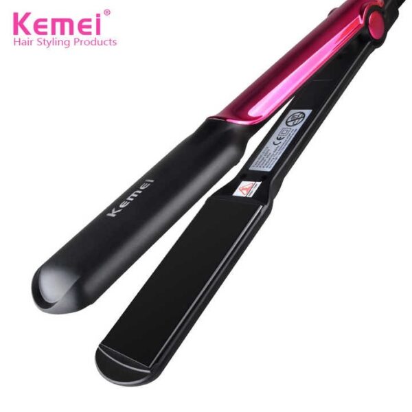 kemei km - 2113 tourmaline ceramic coating styling tools fast heating flat iron professional electric hair straightener | best quality straightener - Image 3