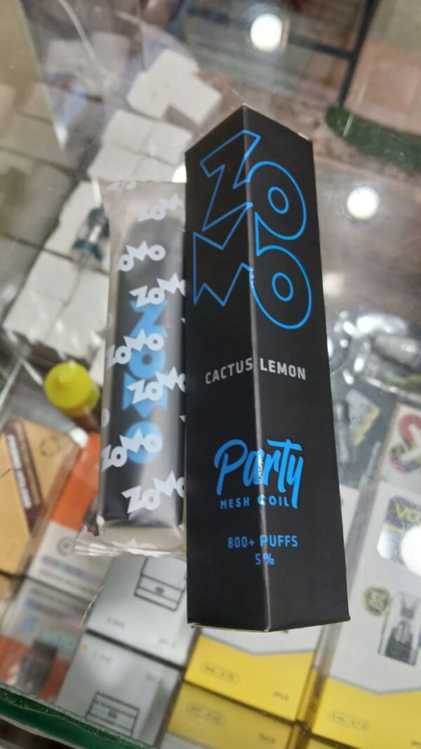 zomo party mesh coil pod – 800 puffs – 5% nicotine – 2.6ml e-liquid – 500mah battery – random flavour | vape for smokers | pod for smoking ( random flavor )(without display) - Image 9