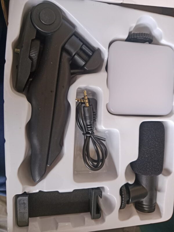 ay-49 vlogger video making kits vlog microphone led fill light mini tripod mobile holder - Image 8