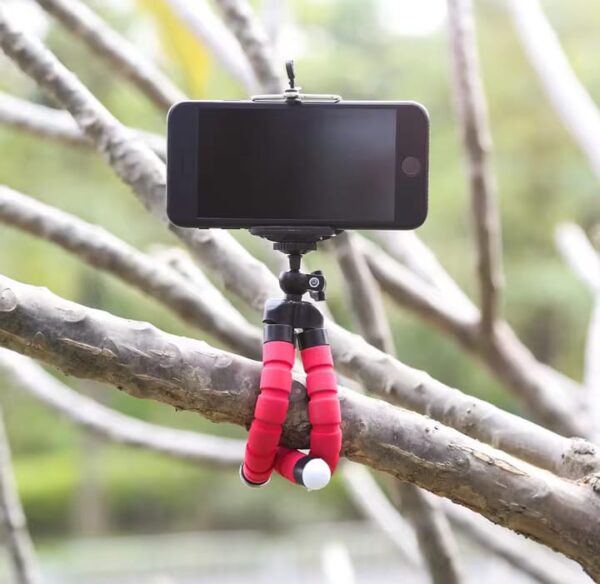 adjustable octopus mobile tripod plus holder mobile tripod stand flexible tripod stand with mobile holder (random color) - Image 5