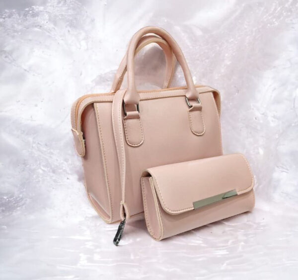 2 piece set hand bag & clutch with long straps for women fashionable new style bags for women - Image 3